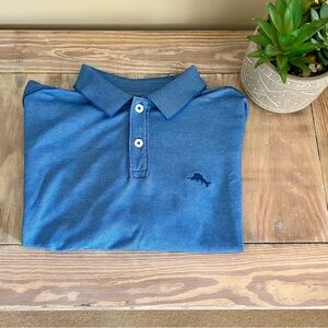 Tommy Bahama Medium Blue Polo Shirt ☀️